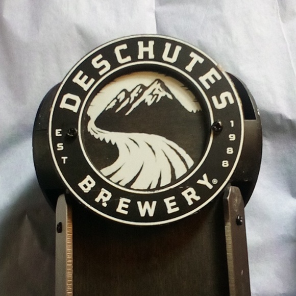 Beer taps Black Chocolate Stout and Deschutes Brewery very good quality brass & - Picture 3 of 6